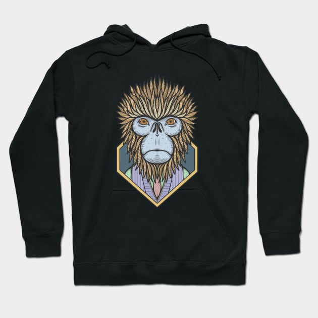 Golden Snub Nosed Monkey Hoodie by milhad